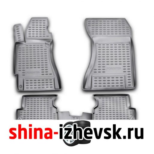 Коврик Autofamily коврики 3D в салон для SUBARU Forester 3 (SH) AK, MK, 4WD, 2007-2012, правый руль, 4 шт. ) в Ижевске